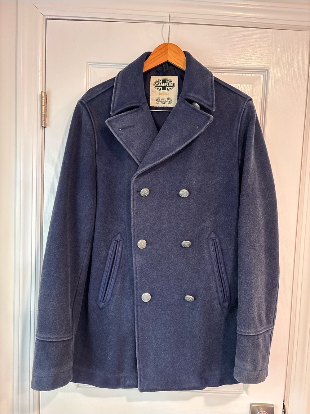 Camplin Vintage navy Wool Pea Coat size 52